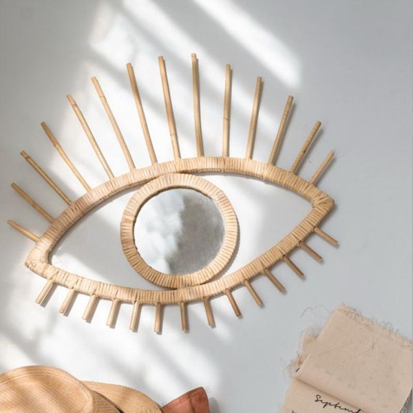 mirrors home nordic style hand-woven wall hanging rattan mirror sun comet decorative makeup
mirrors home nordic style hand-woven wall hanging rattan mirror sun comet decorative makeup