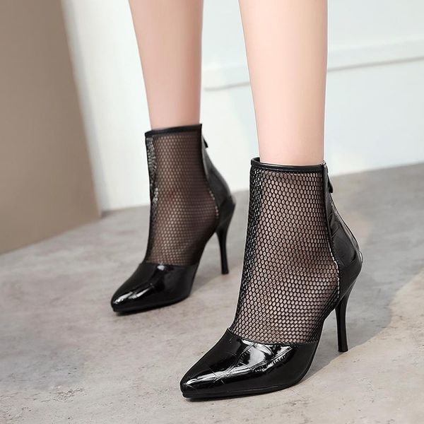boots black mesh ankle women 2021 sping summer boot zipper pointed toe super high heels short fashion ladies pumps shoes
boots black mesh ankle women 2021 sping summer boot zipper pointed toe super high heels short fashion ladies pumps shoes
