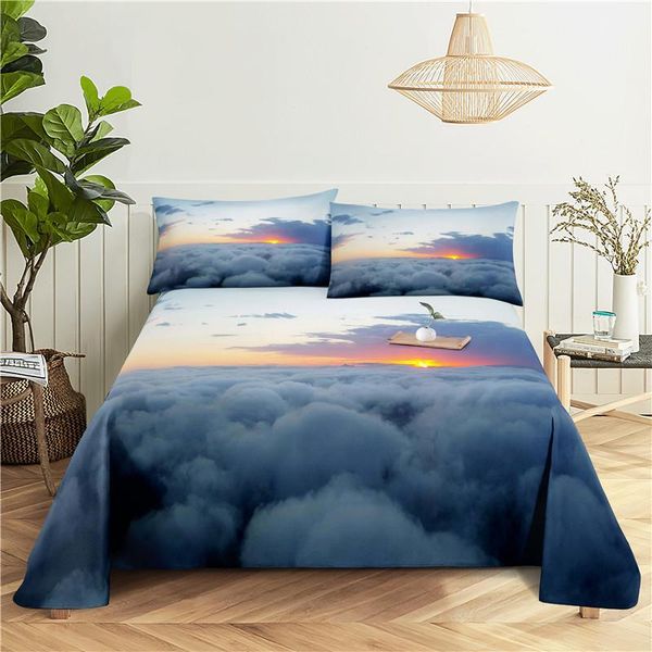sheets & sets white clouds bedding sheet home digital printing polyester bed flat with case print
sheets & sets white clouds bedding sheet home digital printing polyester bed flat with case print