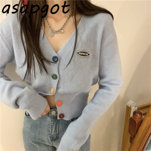 ins style sweet girl autumn retro v-neck short slim color button knitted cardigan woman crop 6 japan preppy 210429, White
ins style sweet girl autumn retro v-neck short slim color button knitted cardigan woman crop 6 japan preppy 210429, White