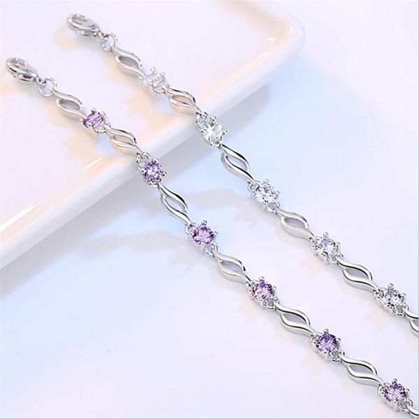 charm bracelets fashion women purple crystal for girl bride wedding party accessories charming silver plated with stone, Golden;silver
charm bracelets fashion women purple crystal for girl bride wedding party accessories charming silver plated with stone, Golden;silver