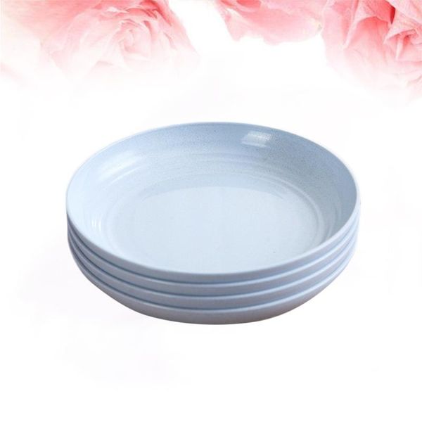 dishes & plates 4pcs round wheat straw platters shatter-resistant dinner plate platter for home restaurant (blue)
dishes & plates 4pcs round wheat straw platters shatter-resistant dinner plate platter for home restaurant (blue)