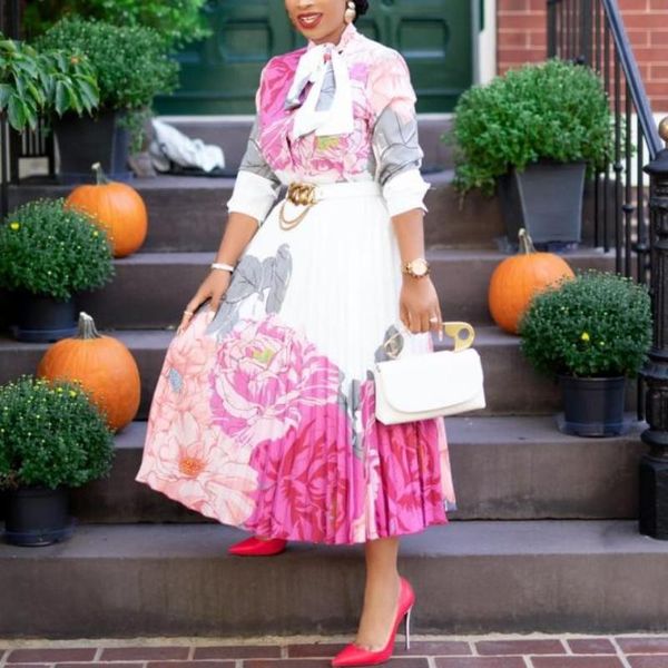 casual dresses fall 2021 elegant pleated printed long sleeve bow tie pink shirt dress chic women party birthday outfits plus size, Black;gray
casual dresses fall 2021 elegant pleated printed long sleeve bow tie pink shirt dress chic women party birthday outfits plus size, Black;gray