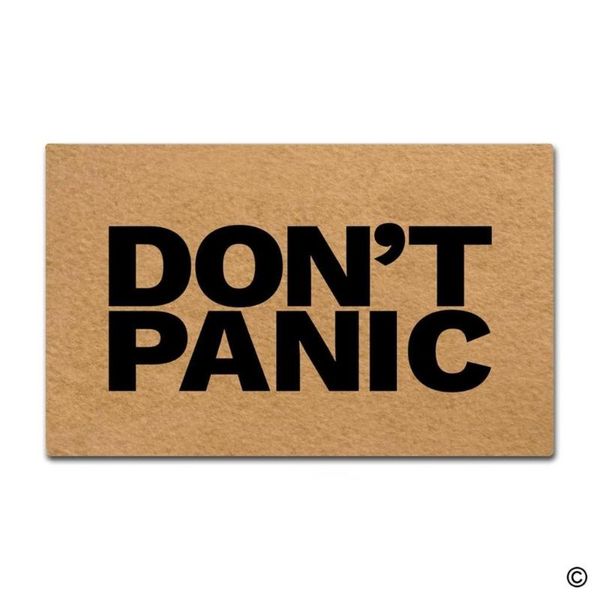 carpets doormat entrance floor mat funny don't panic door decorative indoor outdoor non-woven fabric top
carpets doormat entrance floor mat funny don't panic door decorative indoor outdoor non-woven fabric top