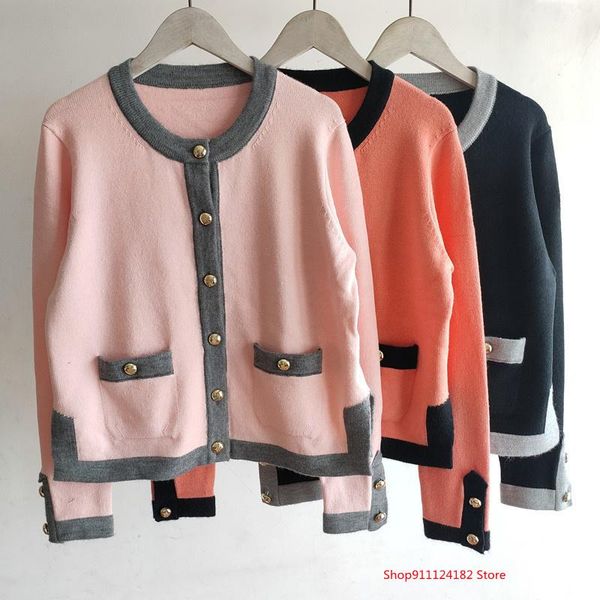 women's knits & tees 2021 autumn and winter solid color hem slit round neck long sleeve single-breasted knit cardigan, White
women's knits & tees 2021 autumn and winter solid color hem slit round neck long sleeve single-breasted knit cardigan, White