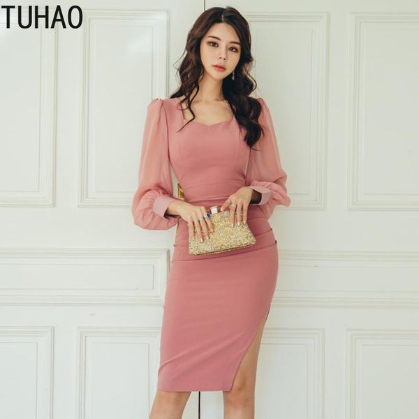 casual dresses tuhao woman elegant office lady dress 2021 autumn chiffon puff sleeve high waist split party for women wm52, Black;gray
casual dresses tuhao woman elegant office lady dress 2021 autumn chiffon puff sleeve high waist split party for women wm52, Black;gray
