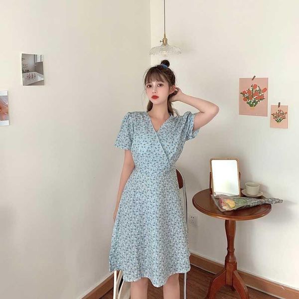 casual dresses cmaz for women summer 2021 korean style, Black;gray