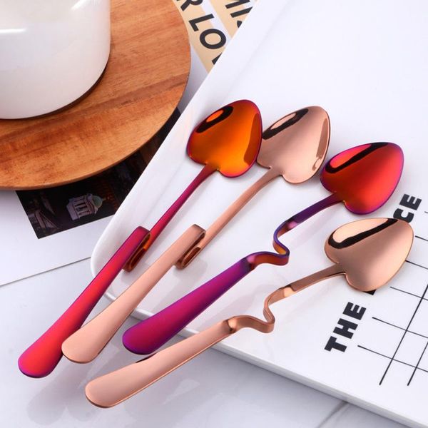 spoons stainless steel spoon tableware coffee tea stirring color cutlery ice cream dessert suitable for cup milk mug
spoons stainless steel spoon tableware coffee tea stirring color cutlery ice cream dessert suitable for cup milk mug