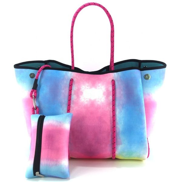 camouflage stripe design neoprene fashion customized beach handbag waterproof tote bag
camouflage stripe design neoprene fashion customized beach handbag waterproof tote bag