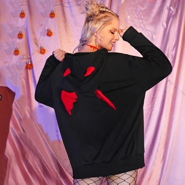 women's hoodies & sweatshirts harajuku halloween for women girls spring fall loose long sleeve pullovers streetwear female, Black
women's hoodies & sweatshirts harajuku halloween for women girls spring fall loose long sleeve pullovers streetwear female, Black