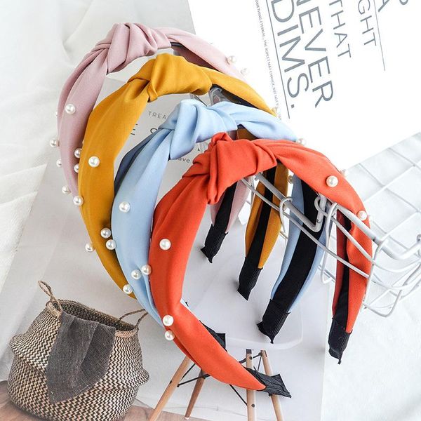hair accessories solid color pearl headband knot hoop for women simple cotton fabric cross girls hairband fg071
hair accessories solid color pearl headband knot hoop for women simple cotton fabric cross girls hairband fg071