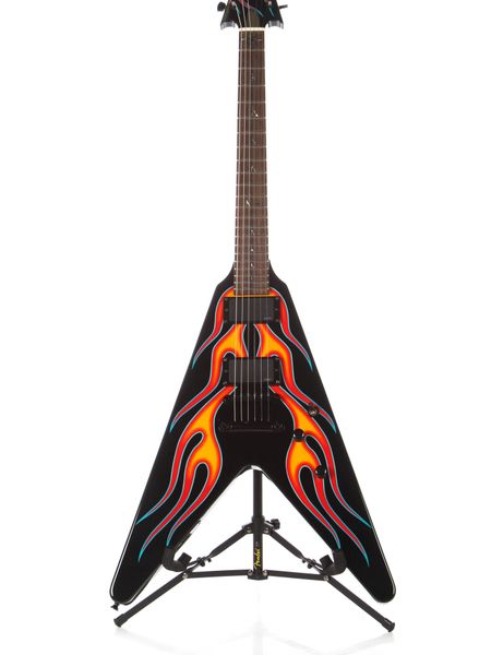 rare james hetfield jh-1 rod flying v red flames electric guitar "m" ninja star inlay, china emg pickups, black hardware
rare james hetfield jh-1 rod flying v red flames electric guitar "m" ninja star inlay, china emg pickups, black hardware