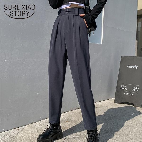 women's pants & capris 2021 autumn winter suit women high waist harem ol style loose trousers all-match office fashion clothing chic 11, Black;white
women's pants & capris 2021 autumn winter suit women high waist harem ol style loose trousers all-match office fashion clothing chic 11, Black;white