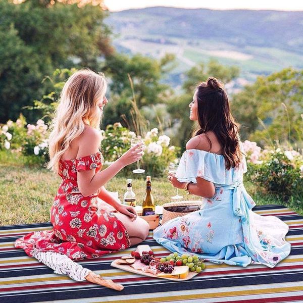 outdoor pads striped picnic blanket waterproof base foldable mat beach thicken swimming #g4
outdoor pads striped picnic blanket waterproof base foldable mat beach thicken swimming #g4