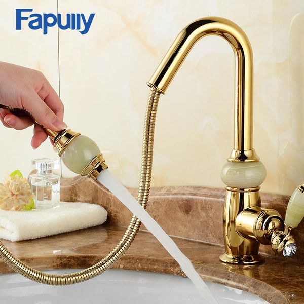bathroom sink faucets fapully gold faucet single handle basin pull out water mixer tap double color jade deck mounted
bathroom sink faucets fapully gold faucet single handle basin pull out water mixer tap double color jade deck mounted