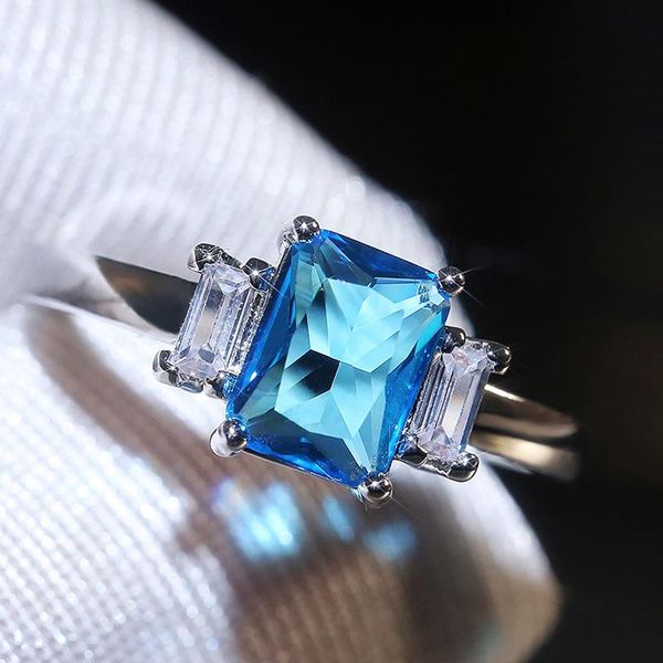 cluster rings huitan luxury sky blue square zirconia finger for women wedding jewelry birthday presents factory direct selling, Golden;silver
cluster rings huitan luxury sky blue square zirconia finger for women wedding jewelry birthday presents factory direct selling, Golden;silver
