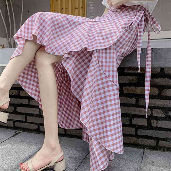 werueruyu elegant ruffled bow tie midi skirt women high waist casual streetwear female wrap skirts autumn ladies vintage 210608, Black
werueruyu elegant ruffled bow tie midi skirt women high waist casual streetwear female wrap skirts autumn ladies vintage 210608, Black