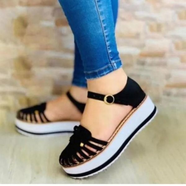 sandals fashion women hollow out summer flat heels female casual sewing shoes platform ladies sandalias, Black
sandals fashion women hollow out summer flat heels female casual sewing shoes platform ladies sandalias, Black