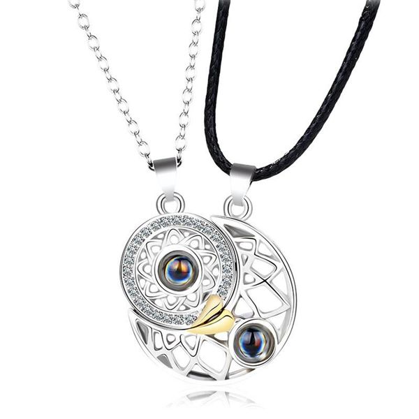 pendant necklaces couple necklace valentine's day projection stone necklace-sun moon guardian gift romantic fashion jewelry, Silver
pendant necklaces couple necklace valentine's day projection stone necklace-sun moon guardian gift romantic fashion jewelry, Silver