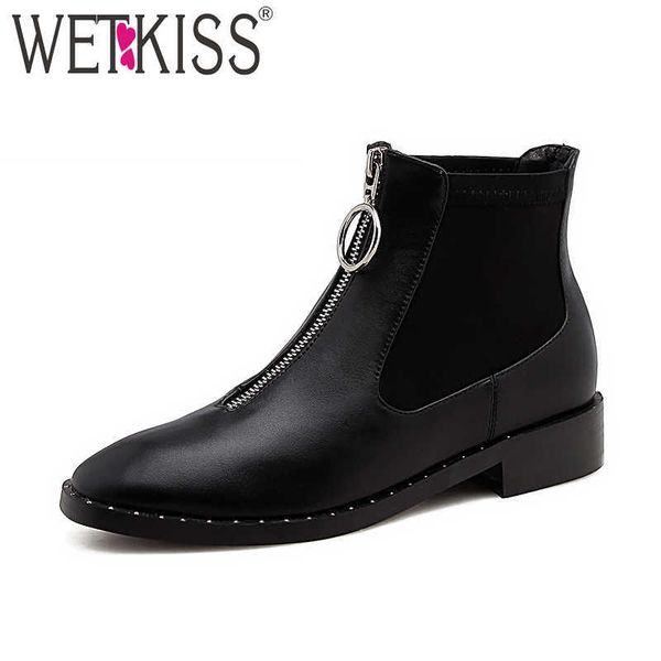 wetkiss thick low heels women ankle boots lycra round toe rivet footwear zip pu female boot shoes women black plus size 43 210630
wetkiss thick low heels women ankle boots lycra round toe rivet footwear zip pu female boot shoes women black plus size 43 210630
