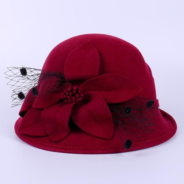 stingy brim hats autumn mesh creative upscale banquet playful hat women's warm pure wool high-end flowers in winter formal cap, Blue;gray
stingy brim hats autumn mesh creative upscale banquet playful hat women's warm pure wool high-end flowers in winter formal cap, Blue;gray
