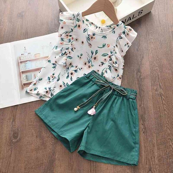 girls clothes sets casual summer kids suit fashion flying sleeve flower print shorts 2pcs outfit children costumes, White
girls clothes sets casual summer kids suit fashion flying sleeve flower print shorts 2pcs outfit children costumes, White