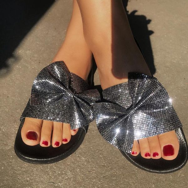 slippers large size women's slipper fashion casual butterfly knot bling outdoor beach with platforms round toe 2021 shoes women, Black
slippers large size women's slipper fashion casual butterfly knot bling outdoor beach with platforms round toe 2021 shoes women, Black