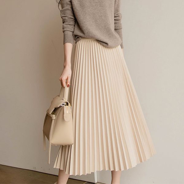 skirts pleated half 2021 autumn winter versatile skirt mature style solid color a-word light luxury women's drs, Black
skirts pleated half 2021 autumn winter versatile skirt mature style solid color a-word light luxury women's drs, Black
