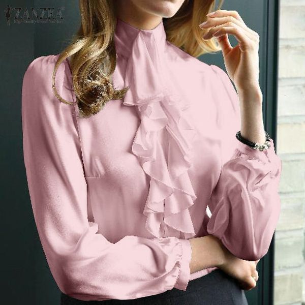 blouses plus size tunic women's flounce blouse 2021 fashion ruffle shirts casual long sleeve female solid ol style blusas, White
blouses plus size tunic women's flounce blouse 2021 fashion ruffle shirts casual long sleeve female solid ol style blusas, White