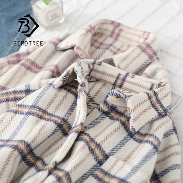 women's jackets spring women plaid full sleeve thick warm woolen white shirt jacket winter oversize stylish girl casual outwear t0n443, Black;brown
women's jackets spring women plaid full sleeve thick warm woolen white shirt jacket winter oversize stylish girl casual outwear t0n443, Black;brown