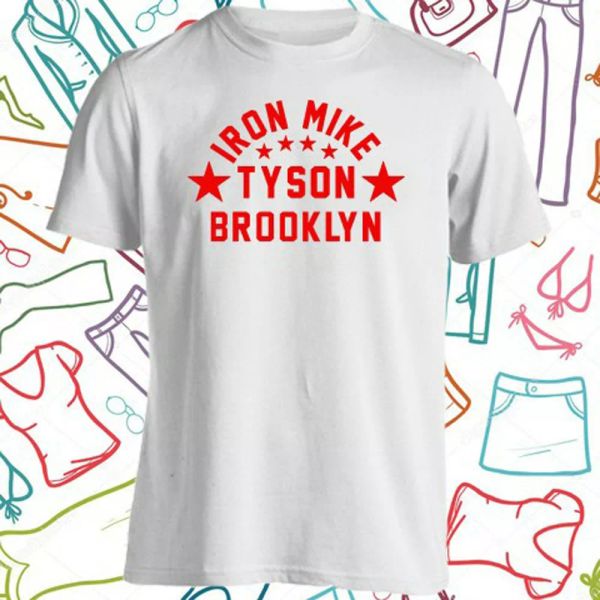 iron mike tyson boxing champion men's white t-shirt size s to 3xl, White;black