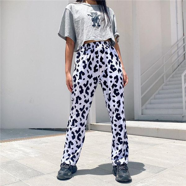 hip hop milk cow women capris high waist wide leg loose streetwear trousers, Black;white
hip hop milk cow women capris high waist wide leg loose streetwear trousers, Black;white