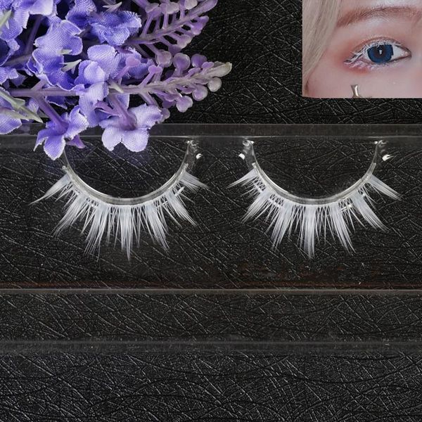false eyelashes white cosplay makeup natural long extension cross strip eye lashes beauty tools
false eyelashes white cosplay makeup natural long extension cross strip eye lashes beauty tools