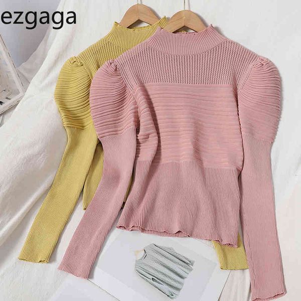 ezgaga sweet knit fashion turtleneck solid thin long sleeve sweater pullover korean lovely girl autumn casual 210430, White;black
ezgaga sweet knit fashion turtleneck solid thin long sleeve sweater pullover korean lovely girl autumn casual 210430, White;black