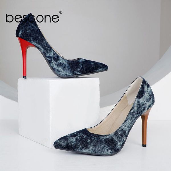dress shoes bescone pumps woman spring autumn pointed toe shallow jean pattern super high thin heel office lady bm837, Black
dress shoes bescone pumps woman spring autumn pointed toe shallow jean pattern super high thin heel office lady bm837, Black
