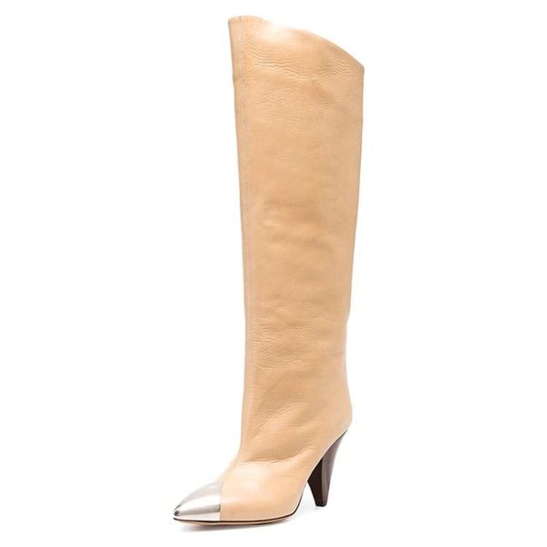 boots ladies long heeled leather dress model fall luxury metalic toe real designer shoes large size over knee women's, Black
boots ladies long heeled leather dress model fall luxury metalic toe real designer shoes large size over knee women's, Black