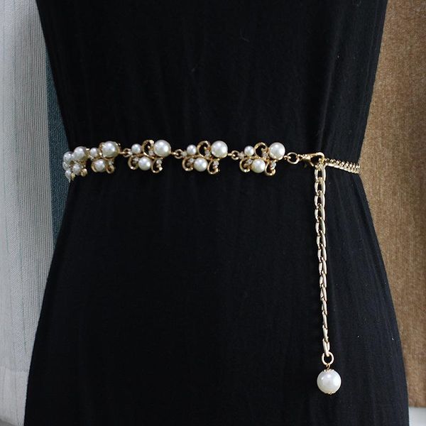 belts women's pearl belt fashion versatile decorative dress with skirt show temperament gold small waist chain hook, Black;brown
belts women's pearl belt fashion versatile decorative dress with skirt show temperament gold small waist chain hook, Black;brown