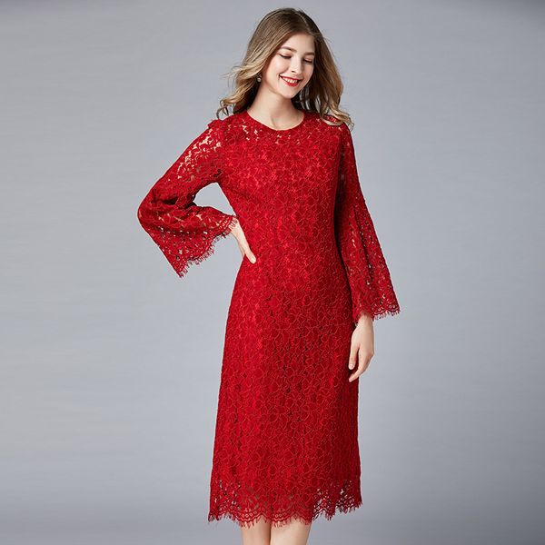 big yards dresses loose large lace fat mm spring and autumn eyelash trumpet sleeve boutique
big yards dresses loose large lace fat mm spring and autumn eyelash trumpet sleeve boutique