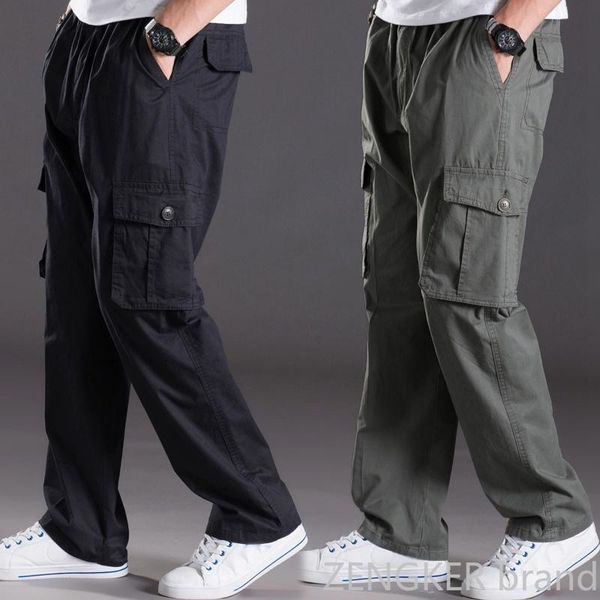 men's pants shzq spring and summer thin section casual men plus size multi-pocket men's trousers oversize overalls elastic, Black
men's pants shzq spring and summer thin section casual men plus size multi-pocket men's trousers oversize overalls elastic, Black