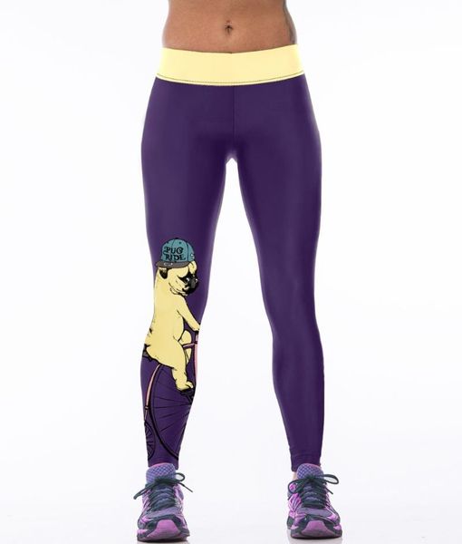 women's leggings women dog riding bicycle fitness workout cheerleader rooter pants hiphop party elastic fiber trousers, Black
women's leggings women dog riding bicycle fitness workout cheerleader rooter pants hiphop party elastic fiber trousers, Black