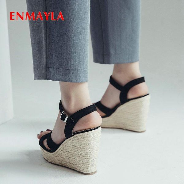 dress shoes enmayla flock casual buckle strap women fisherman platform sandals fashion wedges for high heel 34-43, Black
dress shoes enmayla flock casual buckle strap women fisherman platform sandals fashion wedges for high heel 34-43, Black
