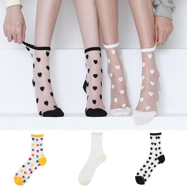 socks & hosiery transparent love heart cute ultra-thin glass lace silk women's harajuku kawaii korean women design style sokken, Black;white
socks & hosiery transparent love heart cute ultra-thin glass lace silk women's harajuku kawaii korean women design style sokken, Black;white