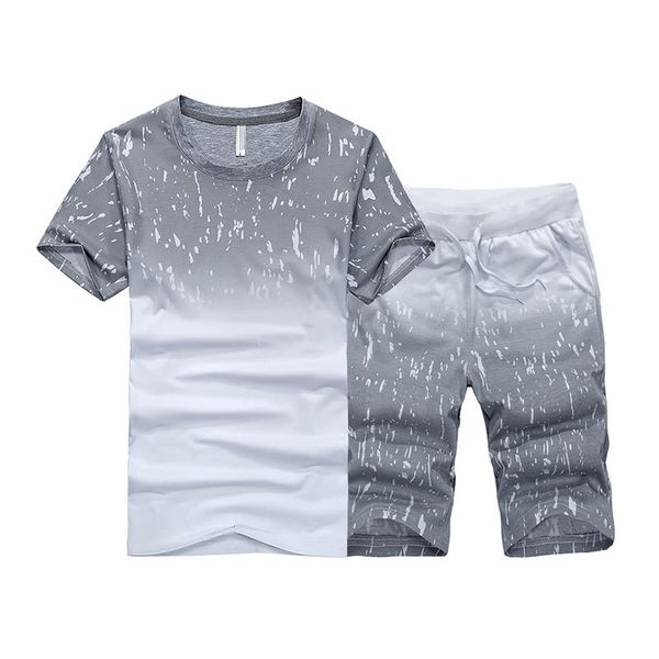 men's tracksuits summer tracksuit short sleeve t-shirt + elastic waist shorts fashion casual beach breatheble printed sportsuit plus si, Gray
men's tracksuits summer tracksuit short sleeve t-shirt + elastic waist shorts fashion casual beach breatheble printed sportsuit plus si, Gray