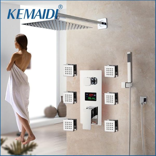 bath shower faucet chrome finish temperature digital display sets body massage system jets column bathroom
bath shower faucet chrome finish temperature digital display sets body massage system jets column bathroom