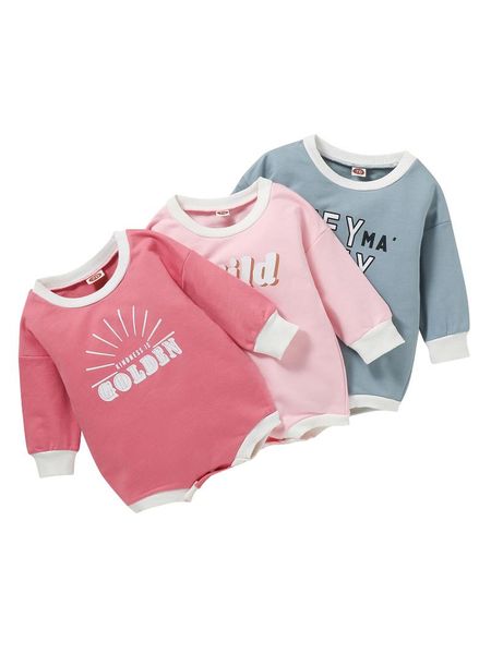 rompers citgeeautumn baby girls boys casual bodysuit letters printed pattern long sleeve spring clothes, Blue
rompers citgeeautumn baby girls boys casual bodysuit letters printed pattern long sleeve spring clothes, Blue