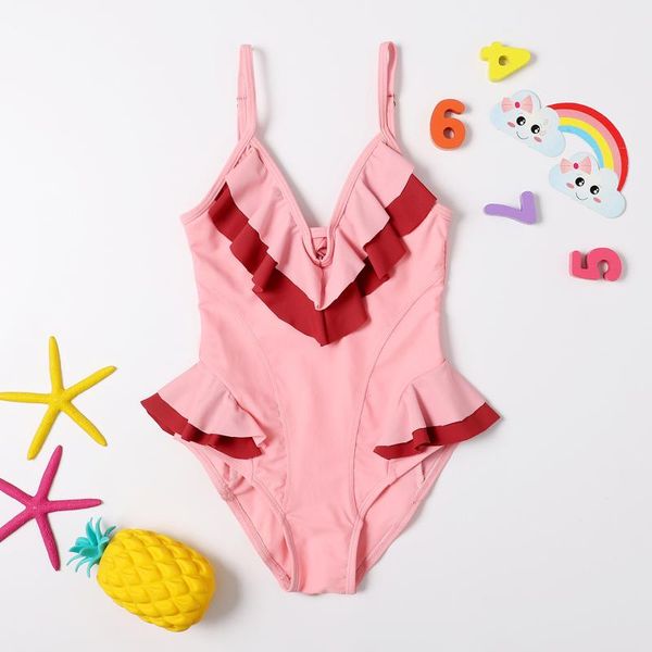 1-6y girl swimwear bodysuit baby girls clothes summer solid sleeveless sling ruffle swimsuit bathing beach swimming ca one-pieces, Black
1-6y girl swimwear bodysuit baby girls clothes summer solid sleeveless sling ruffle swimsuit bathing beach swimming ca one-pieces, Black