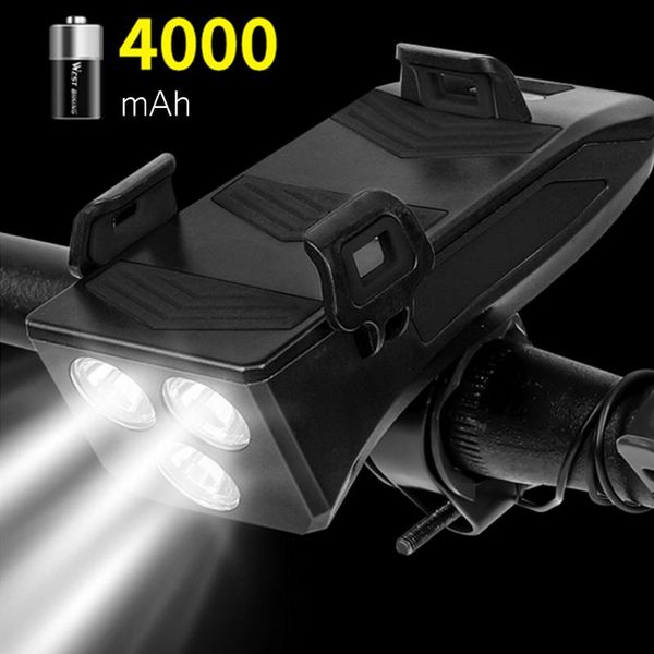 in 1 bike front light usb rechargeable phone stand horn 4000mah power bank for outdoor cycle biking entertainment lights
in 1 bike front light usb rechargeable phone stand horn 4000mah power bank for outdoor cycle biking entertainment lights