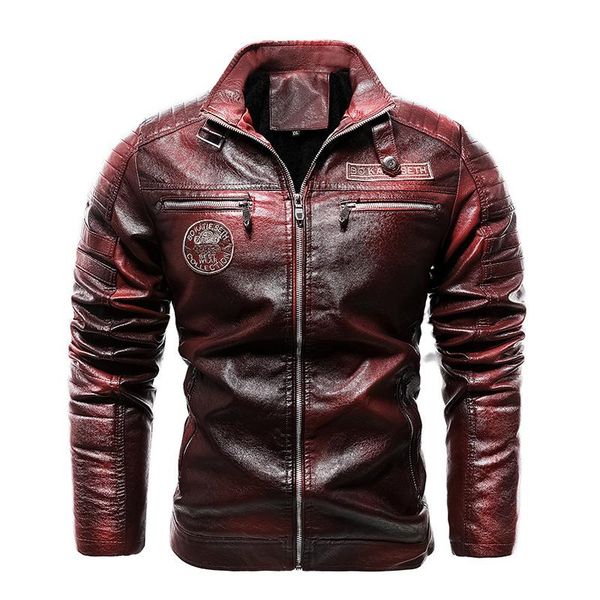 men's jackets autumn winter men jacket stand collar velvet embroidered pu leather european size motorcycle fur wool liner warm coat, Black;brown
men's jackets autumn winter men jacket stand collar velvet embroidered pu leather european size motorcycle fur wool liner warm coat, Black;brown