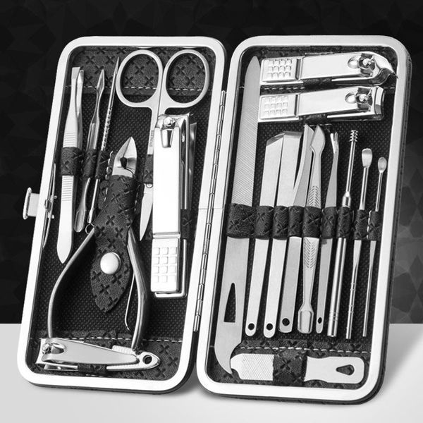 professional hand tool sets 19 pcs nail clipper set manicure cutters household stainless steel ear spoon clippers pedicure scissors
professional hand tool sets 19 pcs nail clipper set manicure cutters household stainless steel ear spoon clippers pedicure scissors