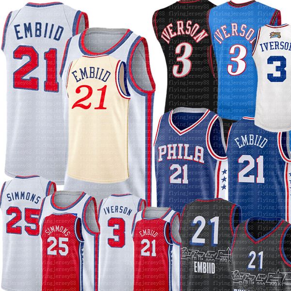 joel 21 embiid ben 25 simmons jersey retro mesh allen 3 iverson jersey men's embroidery basketball jerseys s-xxl, Black;red
joel 21 embiid ben 25 simmons jersey retro mesh allen 3 iverson jersey men's embroidery basketball jerseys s-xxl, Black;red